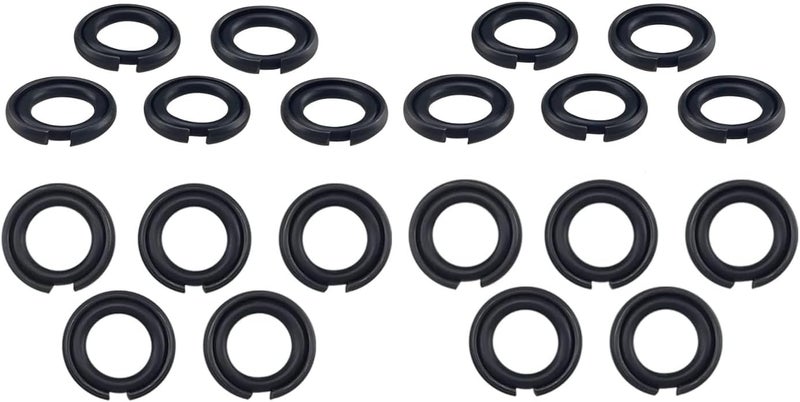 TALSWIF 3/8" Impact Retaining Ring Clip Impact Friction Ring with O-Ring fits Mmilwwaukiiii Type Impact Wrenchs, Square Drive Socket Retainer Ring（20 Sets/Pack） - Image 1